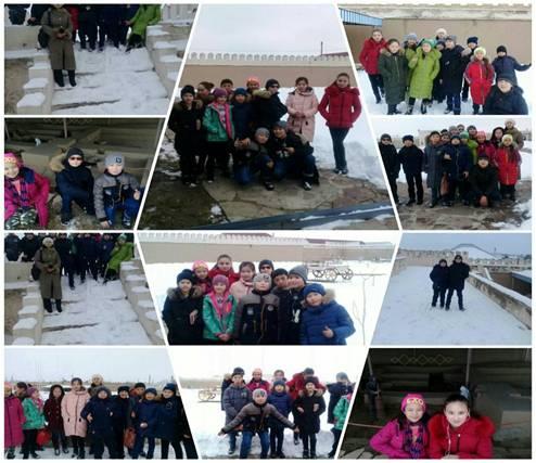 Экскурссиялық сабақта Тараз қаласындағы «Төрткүл» кешенінің тарихымен танысты.