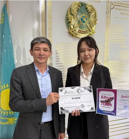 РЕСПУБЛИКАЛЫҚ “АЛТЫН ТҮЛЕК” ОЛИМПИАДАСЫНЫҢ ЖЕҢІМПАЗЫ